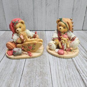 Vtg Cherished Teddies Meri Handsewn Holidays Ginger Painting Your Holidays 1995